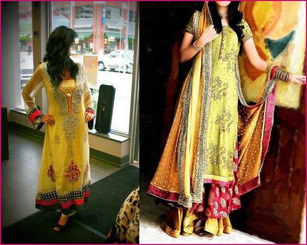 mehndi dresses for girls 2012 c Fancy Wadding Mehndi Dresses for Girls 2013