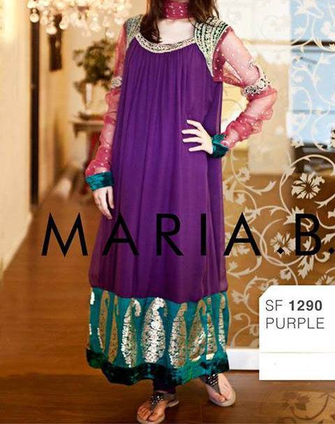 party and wedding dressmaria b eid collection 2013 for women and girls MARIA B Beautiful Fancy Eid Collection 2013 for Girls & Women